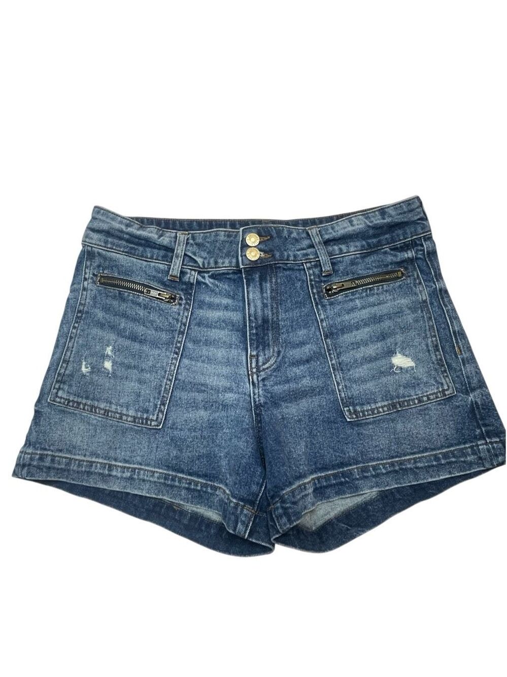 KUT from the Kloth Jane High-Rise Short with Pork Chop Pockets Patch Pocket Jean